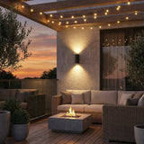 Cylindrical LED Outdoor Wall Light, 6W, IP65, Aluminium