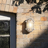 Industrial Outdoor Wall Lantern in Black Cast Aluminium
