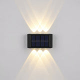 GLOAMING Solar LED Outdoor Wall Light, Warm White, ABS, Waterproof IP54
