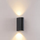 Cylindrical LED Outdoor Wall Light, 6W, IP65, Aluminium