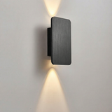 Brushed Aluminium Up and Down Wall Light for Indoor Spaces