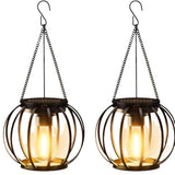 Solar Hanging Lantern with Warm White Mesh Light
