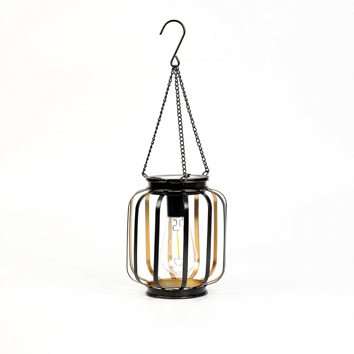 Solar Hanging Lantern, IP65, Iron Cage Design