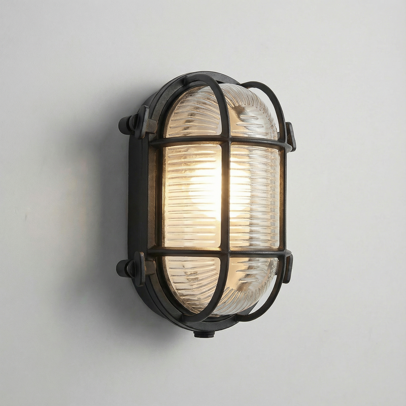 GLOAMING Industrial Retro Outdoor Wall Lamp, Cast Aluminium, E27 Fitting, Waterproof, Multiple Finishes