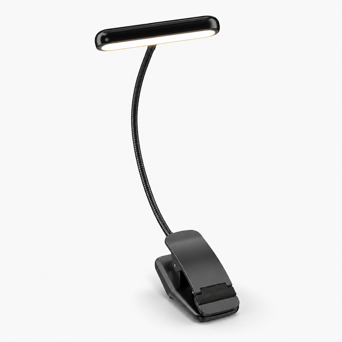 Clip-On Book Light – Rechargeable Reading Lamp with Flexible Neck