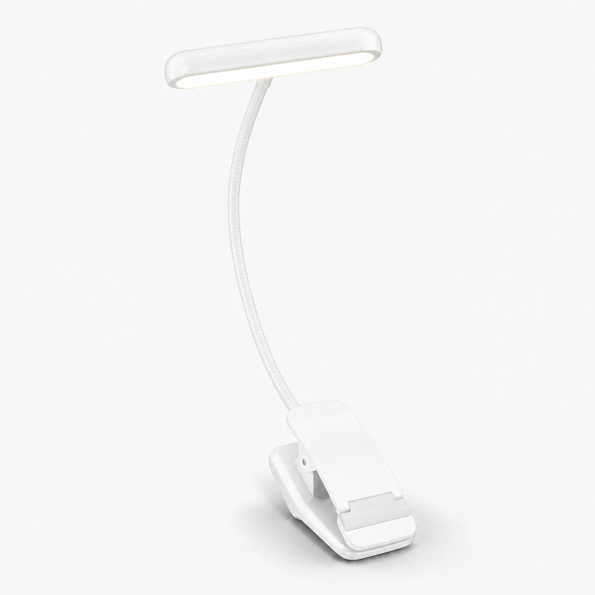 Clip-On Book Light – Rechargeable Reading Lamp with Flexible Neck