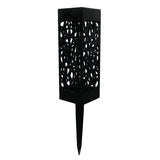 Solar Garden Pathway Light, Hollow-Cut Design, Warm White