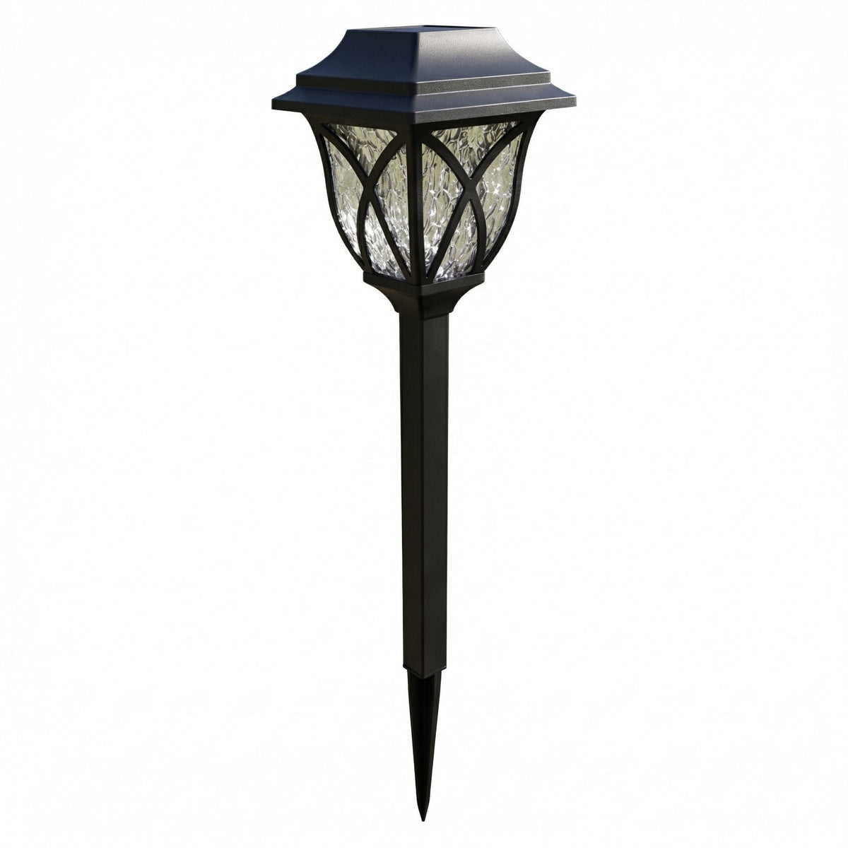 Solar Garden Stake Lantern, IP44, Warm or White LED
