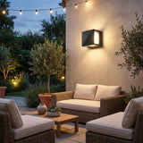 Geometric Cube LED Outdoor Wall Light, 12W, IP65