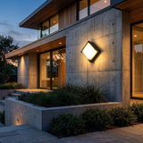 GLOAMING Compact Square LED Outdoor Wall Light, 6W, Waterproof IP65, Warm/Cool White