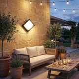 Round LED Outdoor Wall Light, 12W, IP65, Warm or Cool White