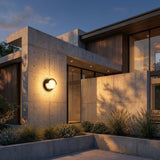 Round LED Outdoor Wall Light, 12W, IP65, Warm or Cool White