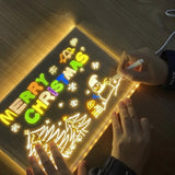 LED Drawing Board for Kids with 7 Coloured Pens