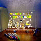 LED Drawing Board for Kids with 7 Coloured Pens