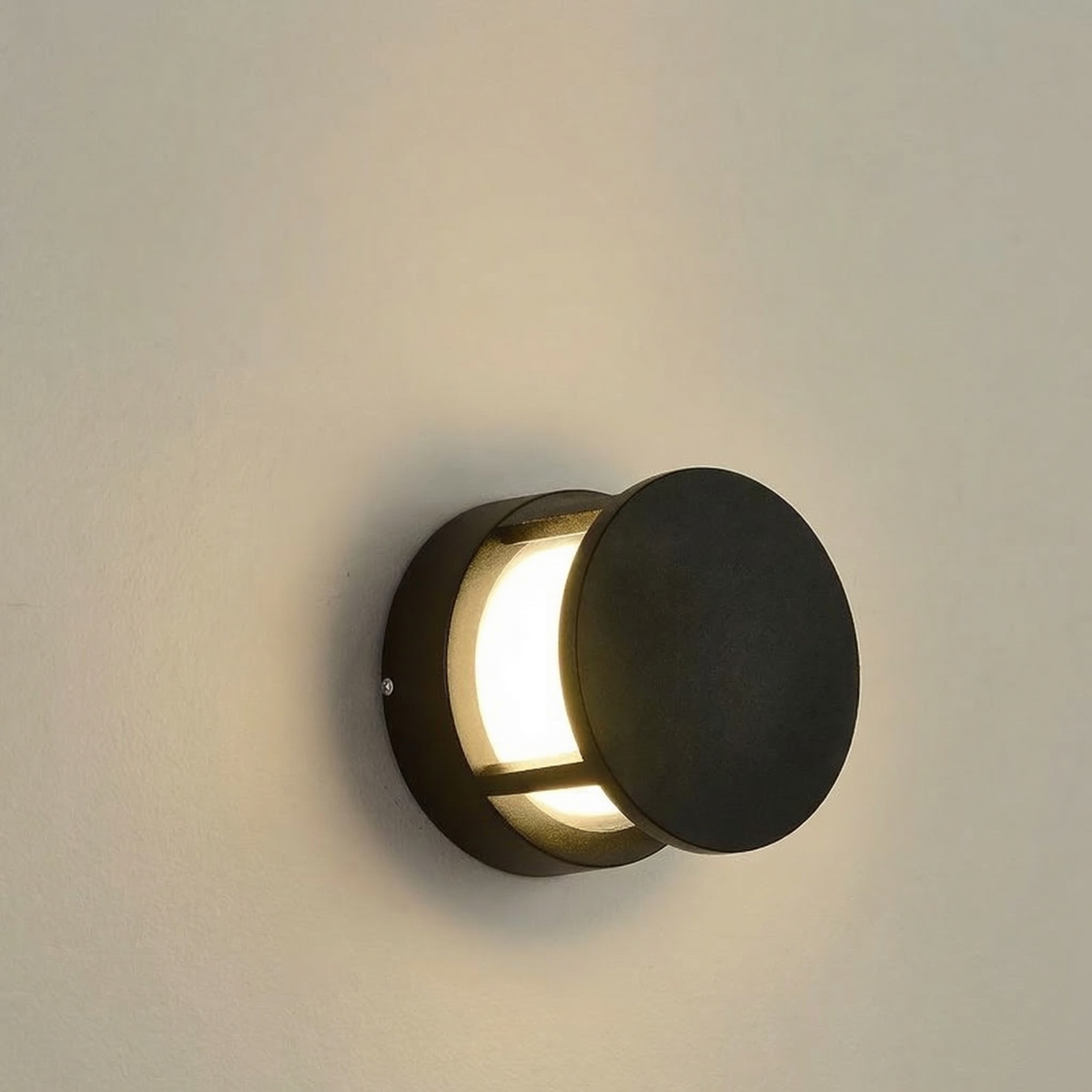 GLOAMING LED Disc Outdoor Wall Light, 12W, Waterproof IP65, Warm/Cool White