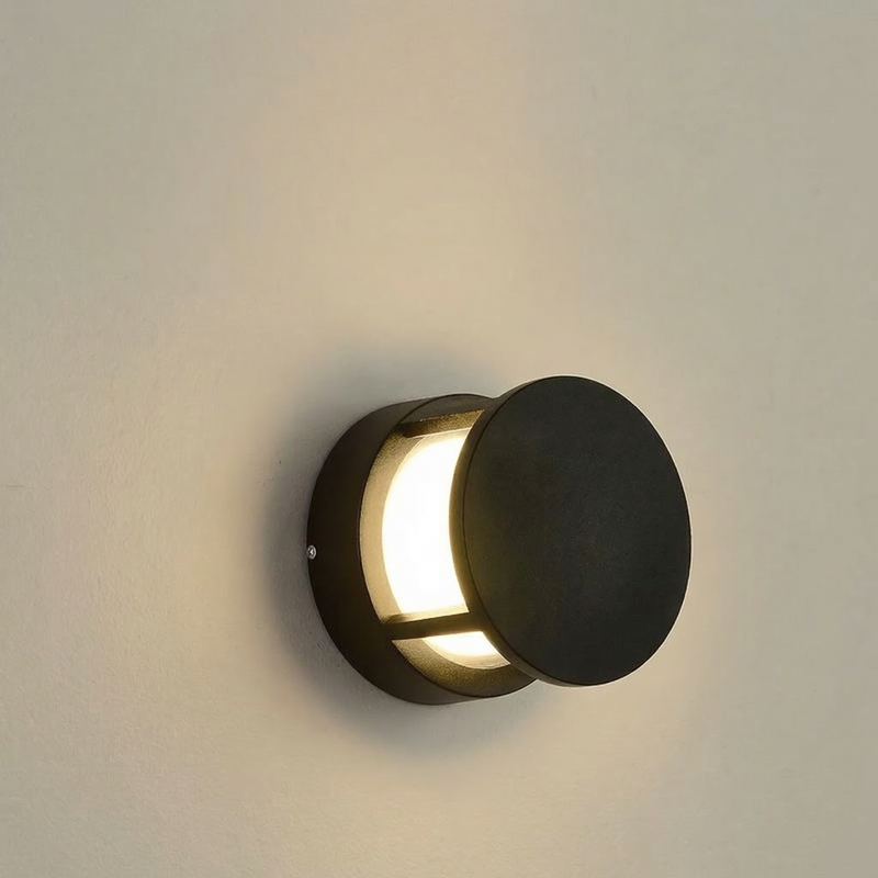 GLOAMING LED Disc Outdoor Wall Light, 12W, Waterproof IP65, Warm/Cool White