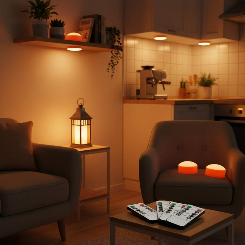 Battery-Operated Pumpkin Lights for Halloween Decorations