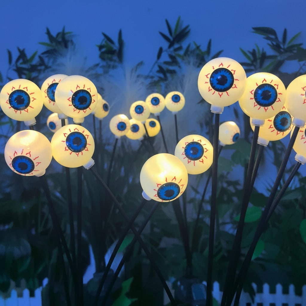 Solar Glowing-Eye Garden Orb Lights, Outdoor Halloween Decor – Gloaming