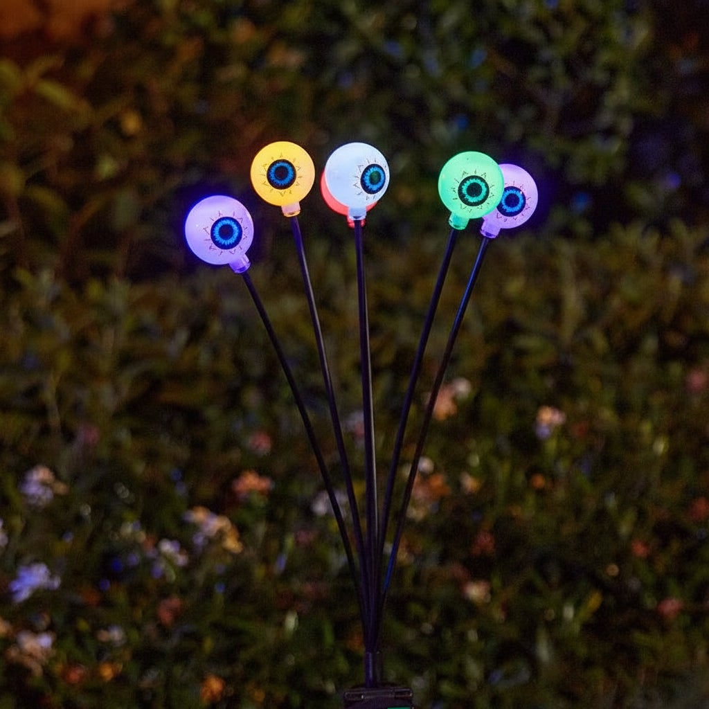 Solar Glowing-Eye Garden Orb Lights, Outdoor Halloween Decor – Gloaming