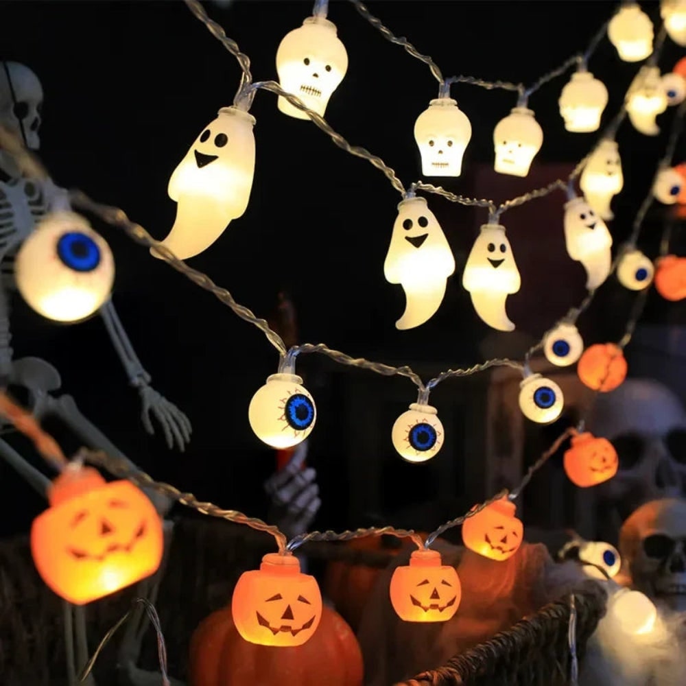 Halloween Window String Lights – LED Hanging Decoration