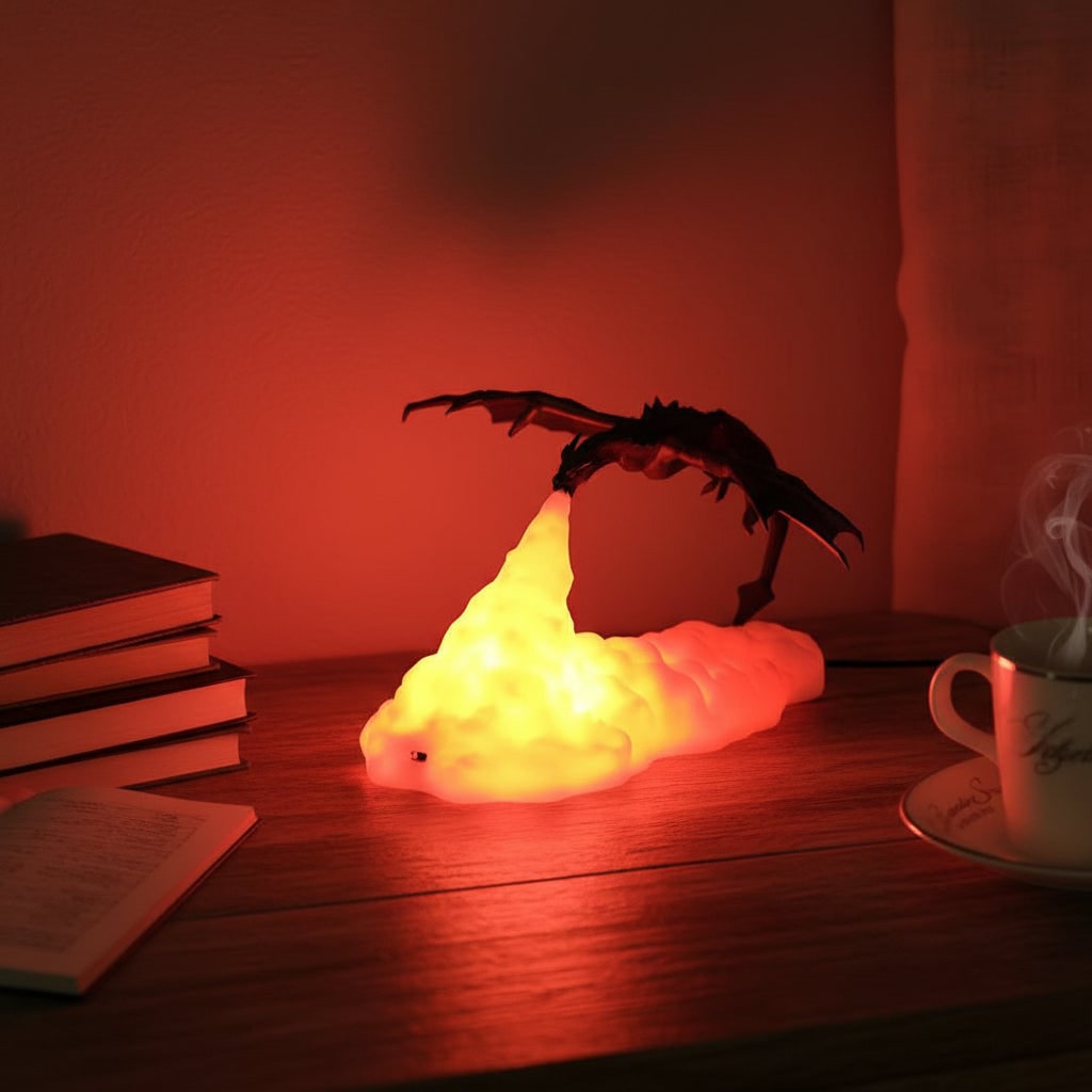 Decorative Dragon LED Night Light for Halloween and Fantasy Rooms – Gloaming