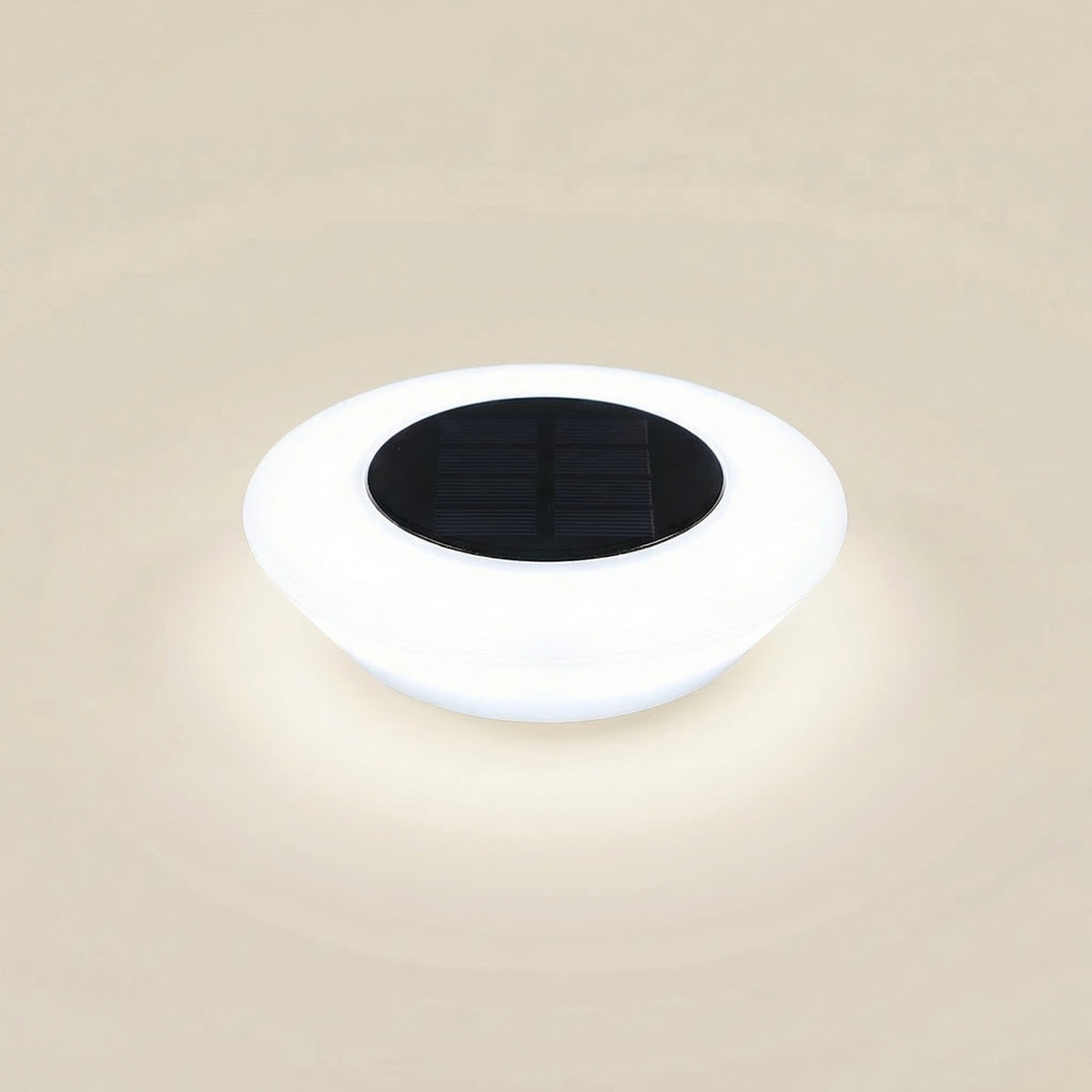 Solar LED Ground Light, Waterproof, Halo Design