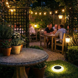 Solar LED Ground Light, Waterproof, Halo Design