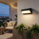 Modern Outdoor Wall Light with Warm White Up and Down LED