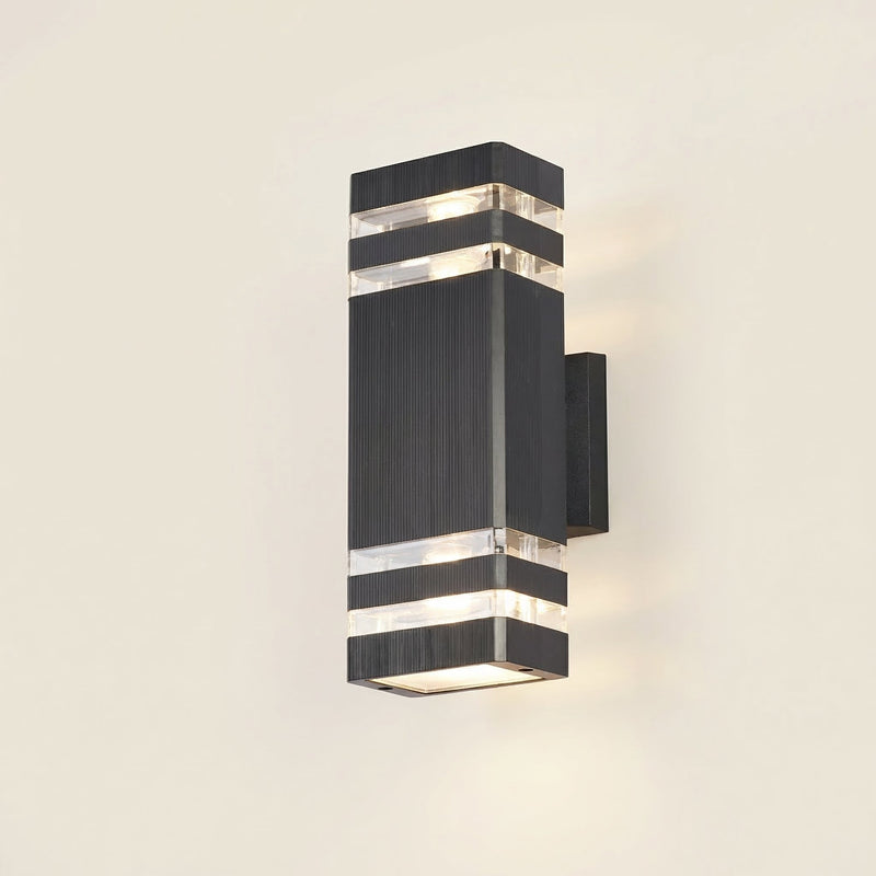 GLOAMING Double Head Outdoor Wall Light, E27 Fitting, Waterproof IP65, Up & Down