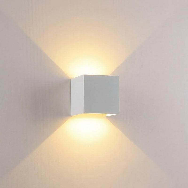 GLOAMING Compact LED Up & Down Wall Light, Aluminium, 6W, Waterproof