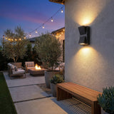 Geometric LED Outdoor Wall Light, 6W, IP65, Aluminium