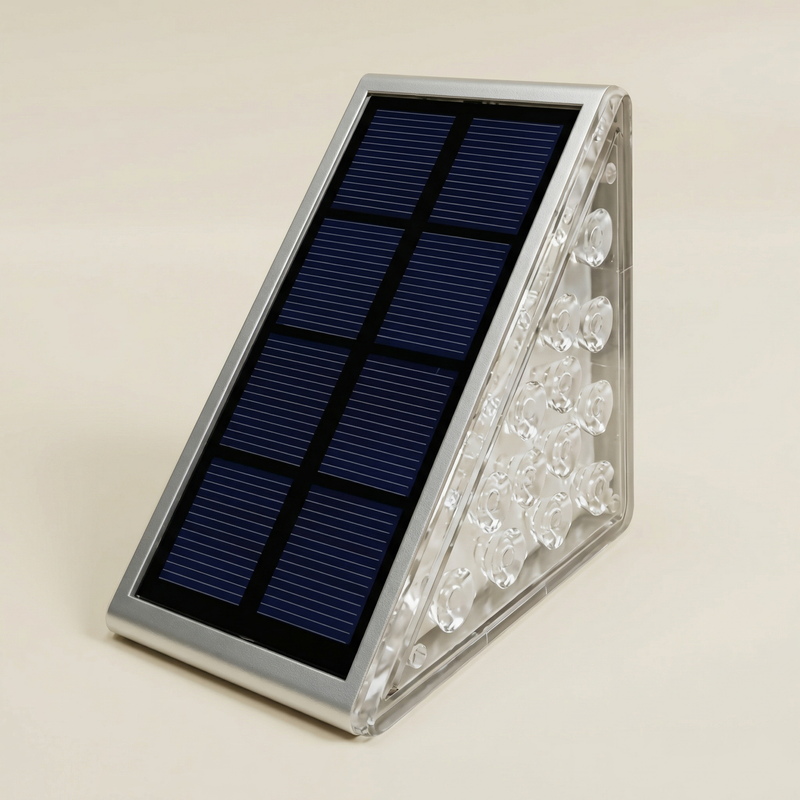 GLOAMING Solar LED Step Light, Triangular, Warm White, Water-Resistant