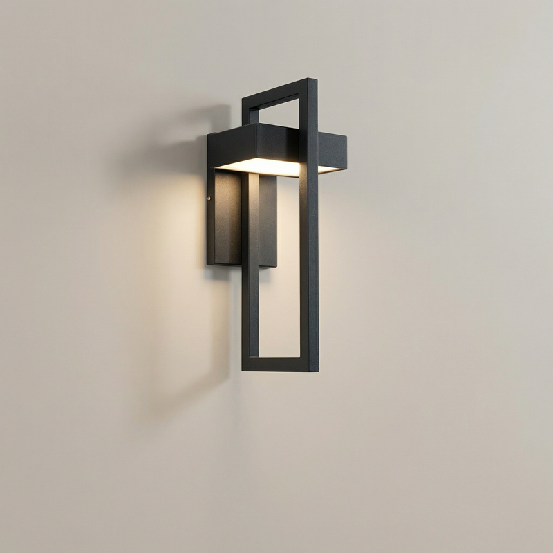 GLOAMING 12W LED Balcony Wall Light, Stainless Steel, Water-Resistant, Warm/White