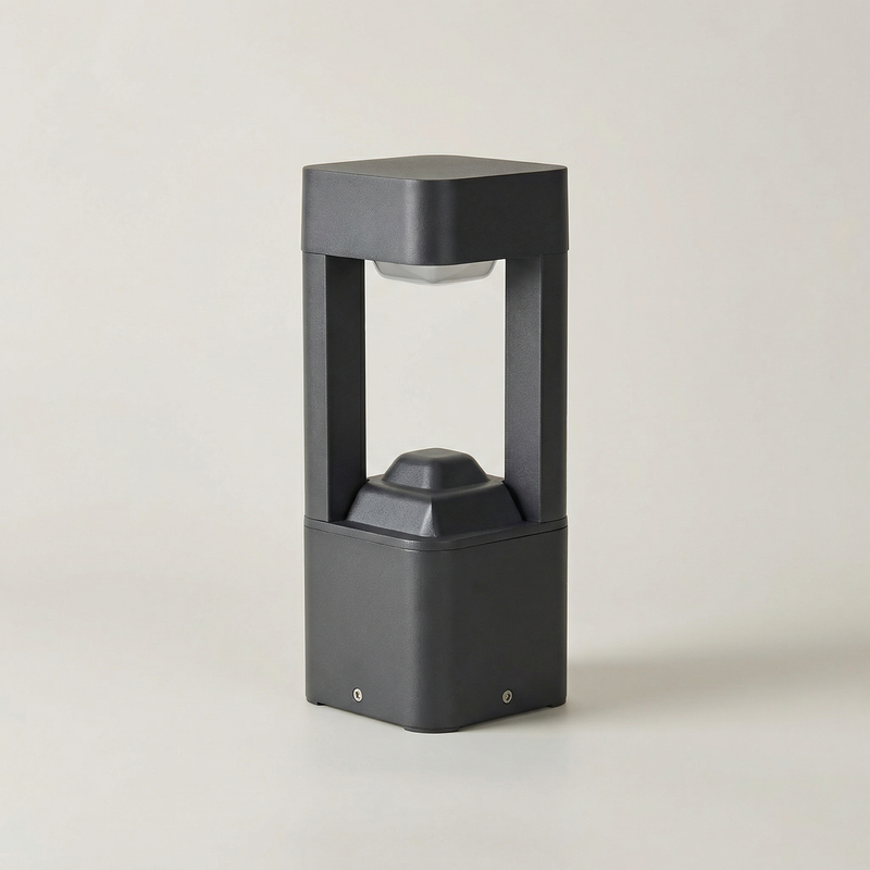 GLOAMING 10W LED Garden Bollard Light, Pillar Design, Water-Resistant, Small/Large