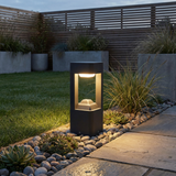 LED Garden Bollard Light, 10W, Water-Resistant, Pillar Design