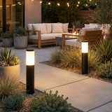 Solar LED Lawn Light, Warm White, Ground-Mounted