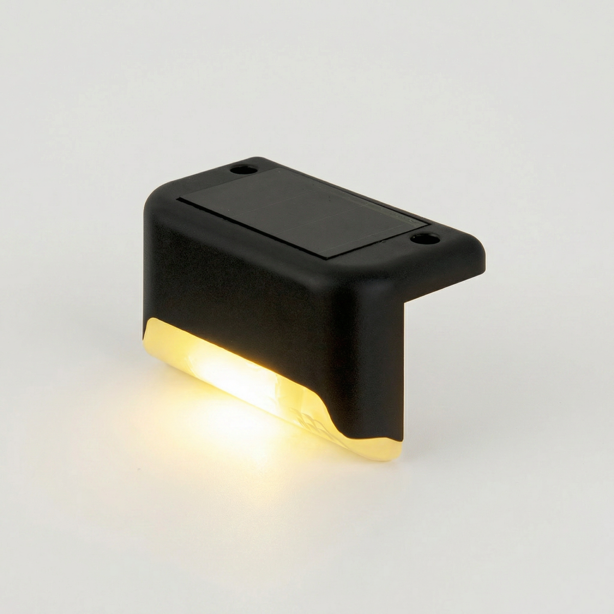 GLOAMING Solar Dusk-to-Dawn Deck & Stair Lights, Warm/White LED, 6-12hr Runtime