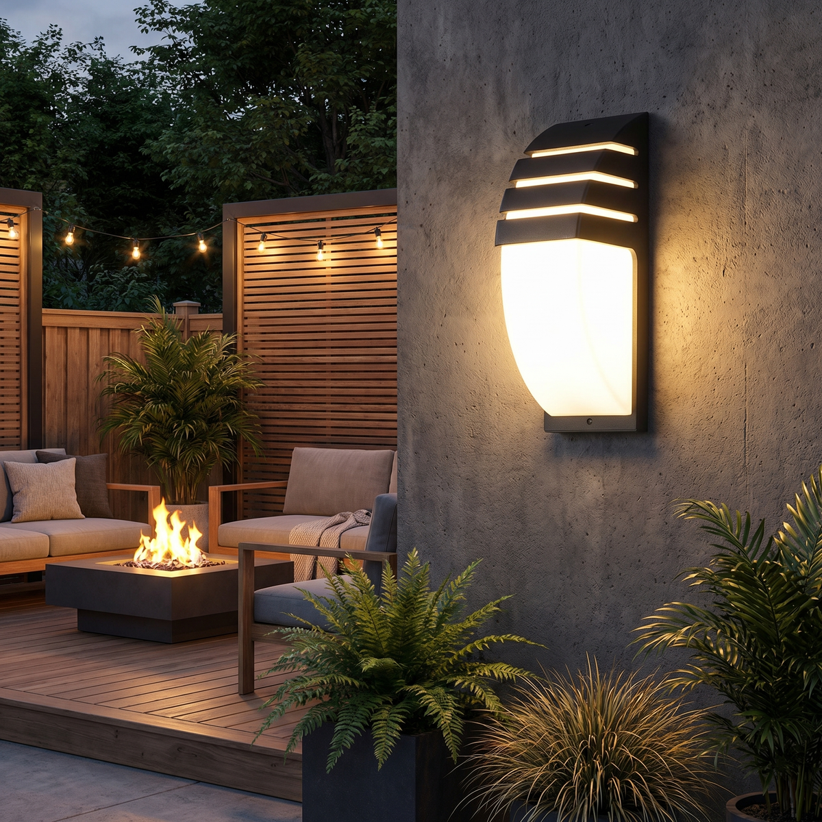 GLOAMING LED Outdoor Wall Light, Aluminium, 6W/12W, 3000K/6000K, Waterproof IP54