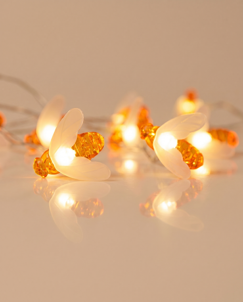 GLOAMING Solar Bee String Lights, 5m, IP44 Waterproof