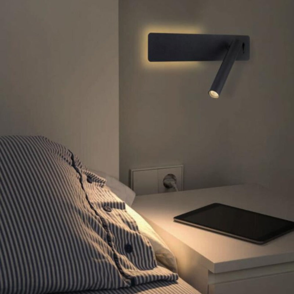 Adjustable LED Wall Reading Light with Flexible Arm – Gloaming