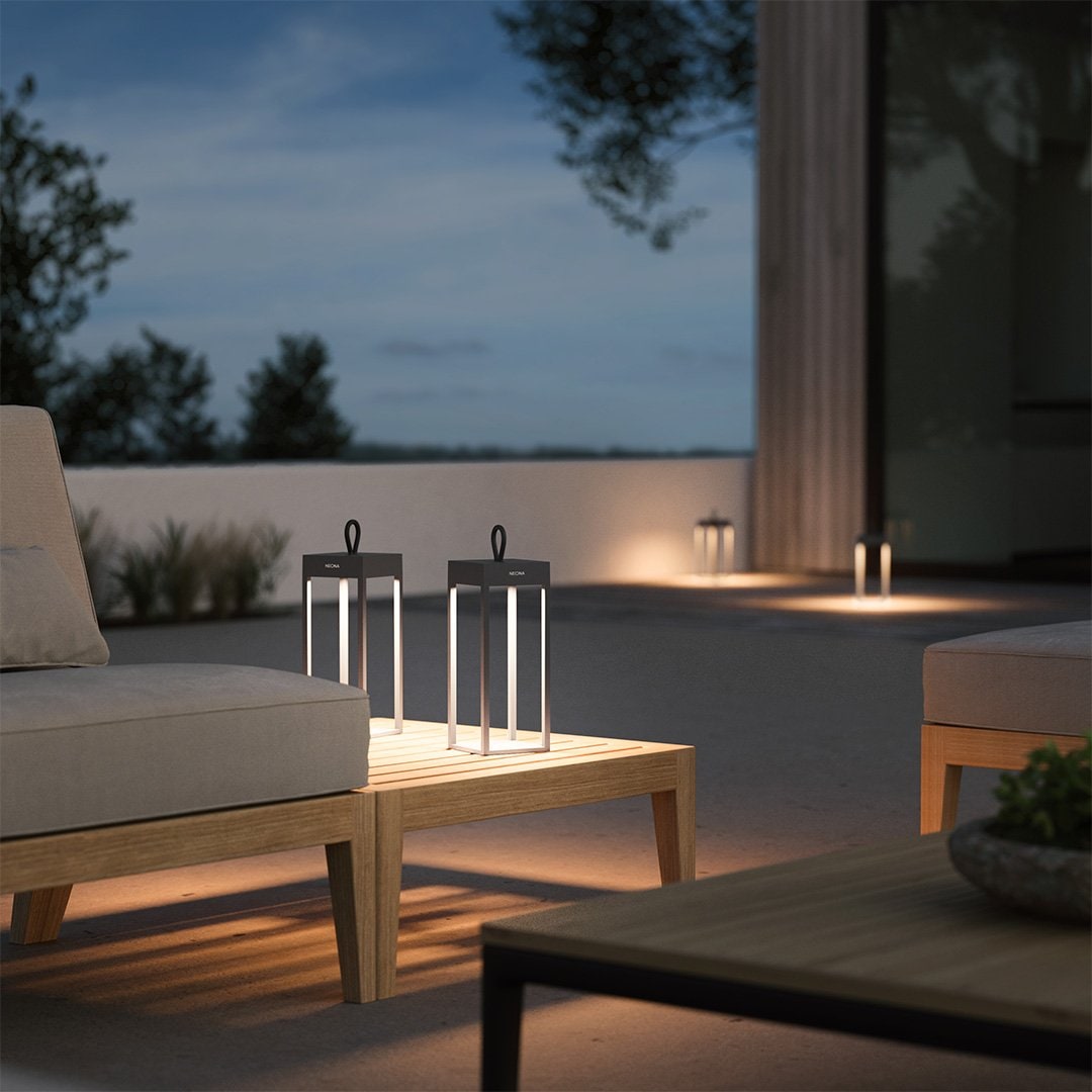 Rechargeable Outdoor Table Lamp, Touch-Dimmable Portable LED – Gloaming