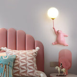Bear-Shaped LED Wall Lamp for Children’s Bedroom – Gloaming