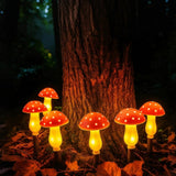 Solar Mushroom Garden Lights for Paths and Borders