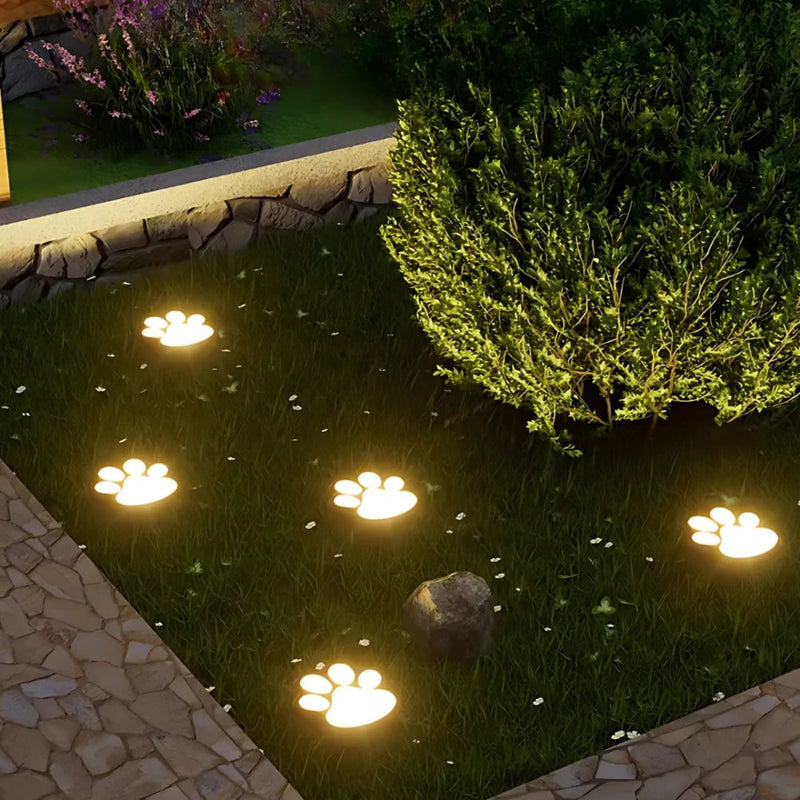 Solar Paw Print Path Lights for Garden – Dusk-to-Dawn LEDs