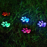 Solar Paw Print Path Lights for Garden – Dusk-to-Dawn LEDs