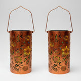 Solar Floral Garden Lantern with USB-C Charging