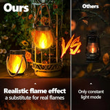 Solar Flame Lantern for Garden and Patio – USB-C Rechargeable