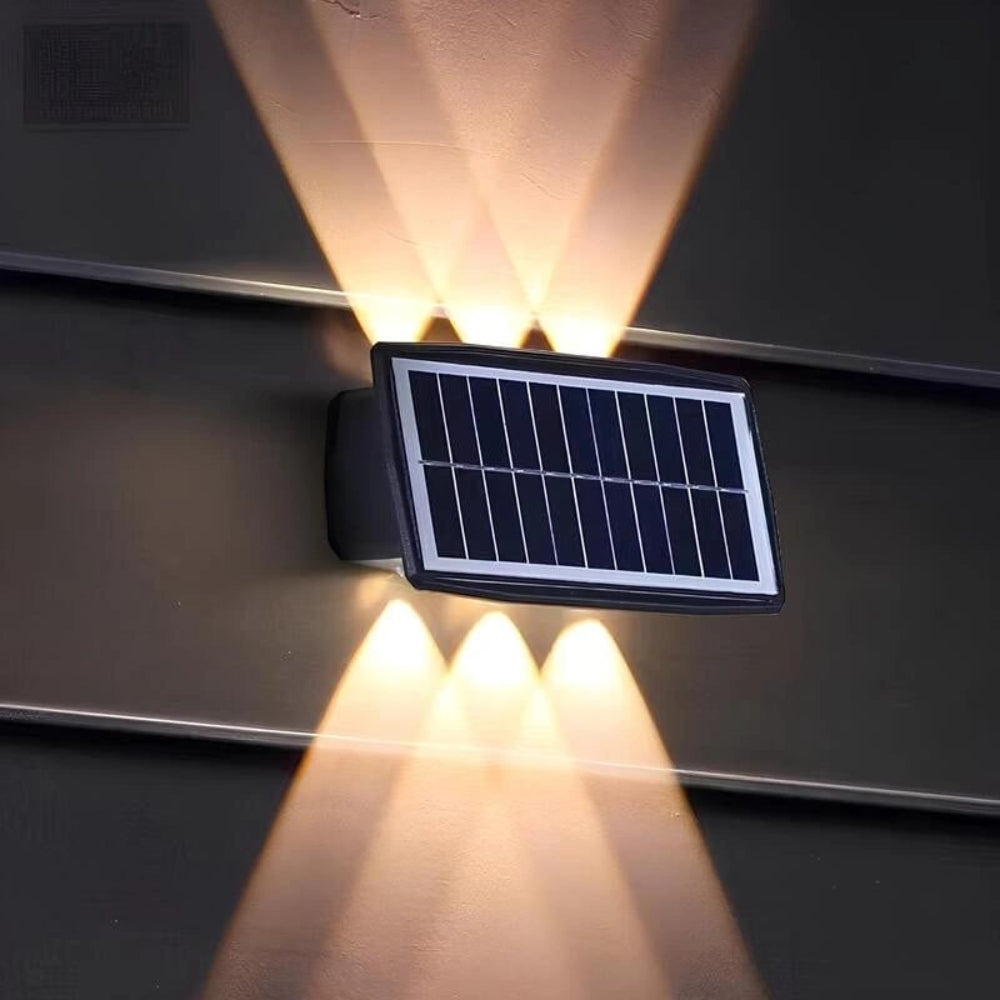 Solar Wall Lights for Garden and Fence – Warm or White LED