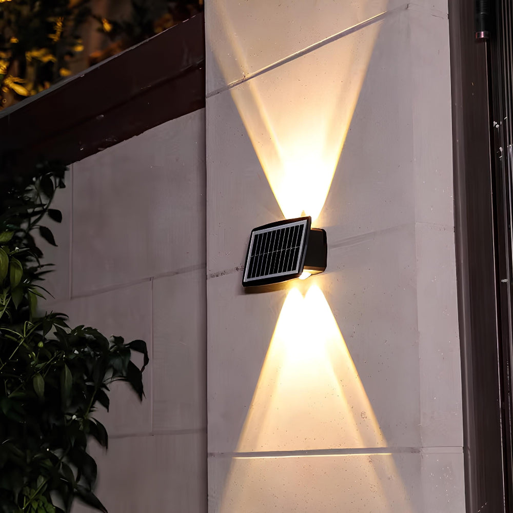 Solar Wall Lights for Garden and Fence – Warm or White LED