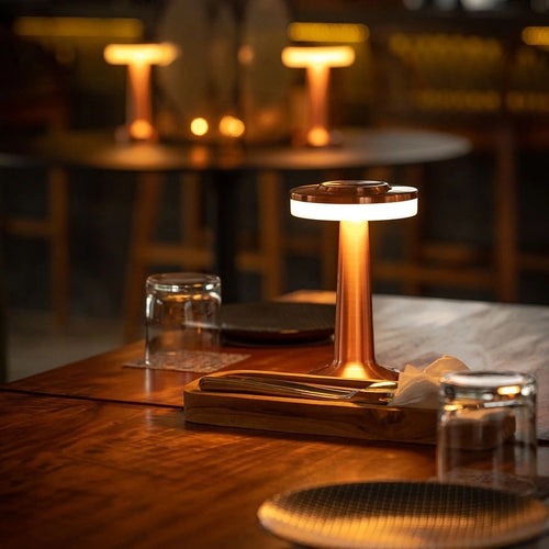 Cordless Metal Table Lamp with 3 Light Colours